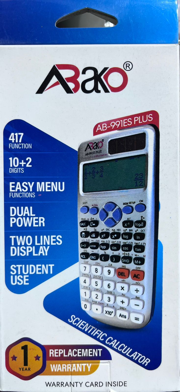 Abako 991ES Plus Full Function Scientific Calculator